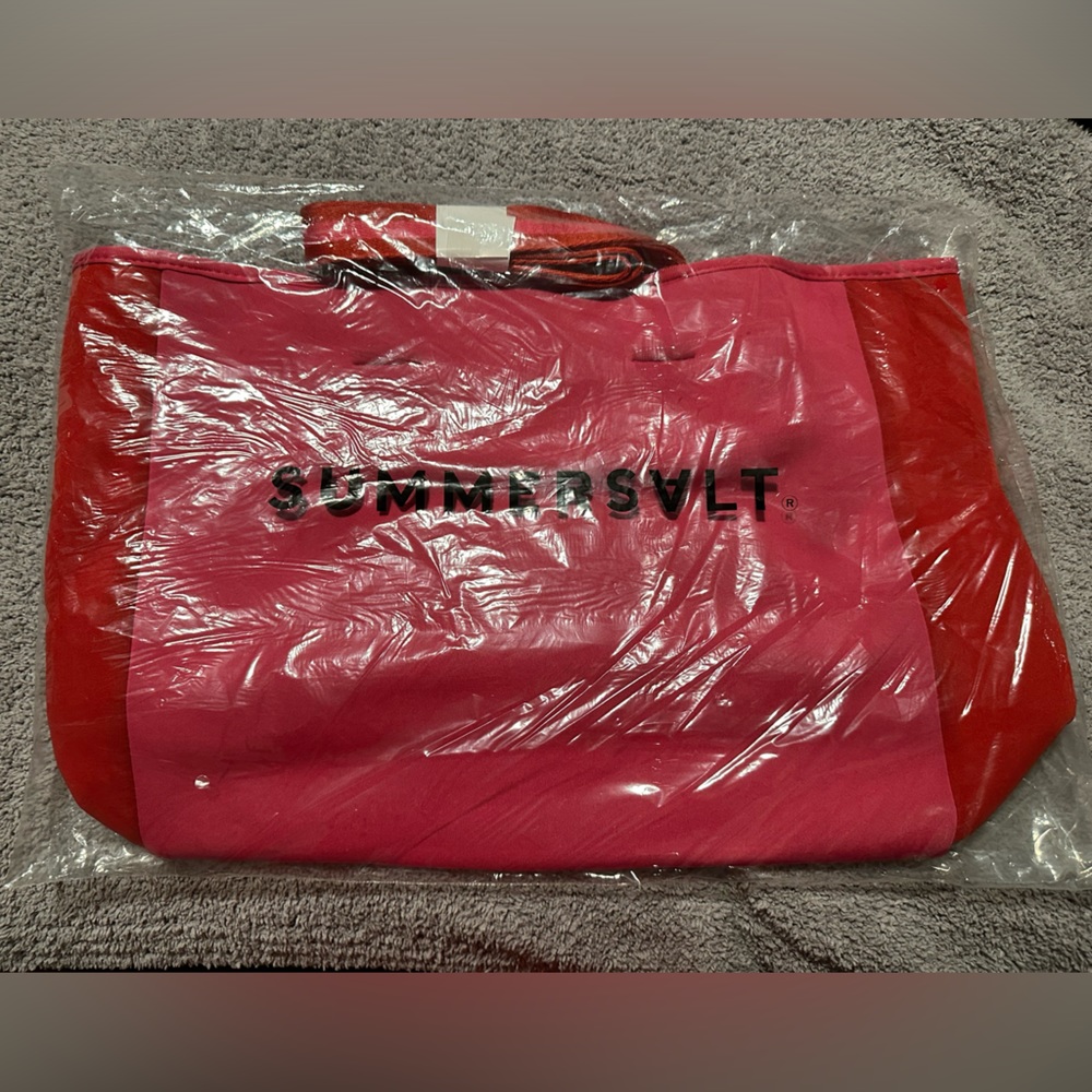 Summer salt neoprene beach bag
